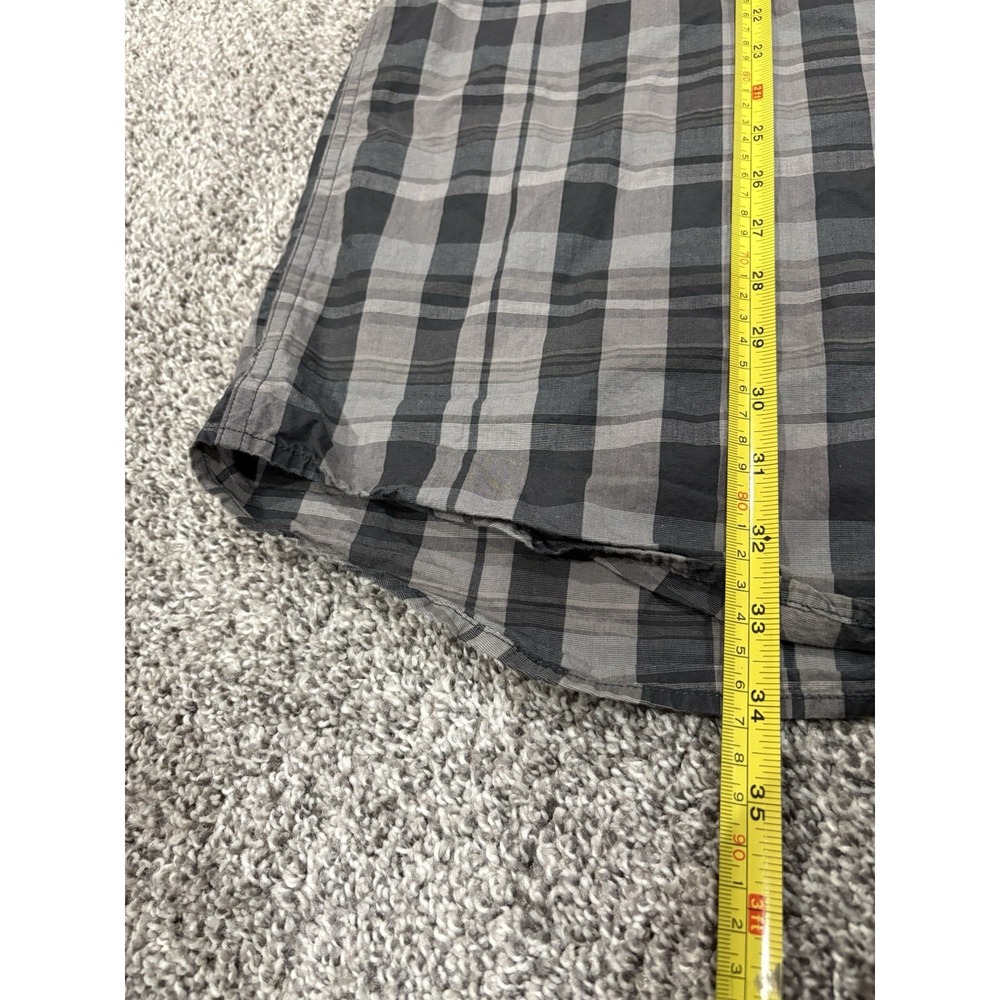 Carhartt Relaxed Fit Plaid Shirt Mens XL Tall Grey Black Long Sleeve Button Down - Picture 5 of 6